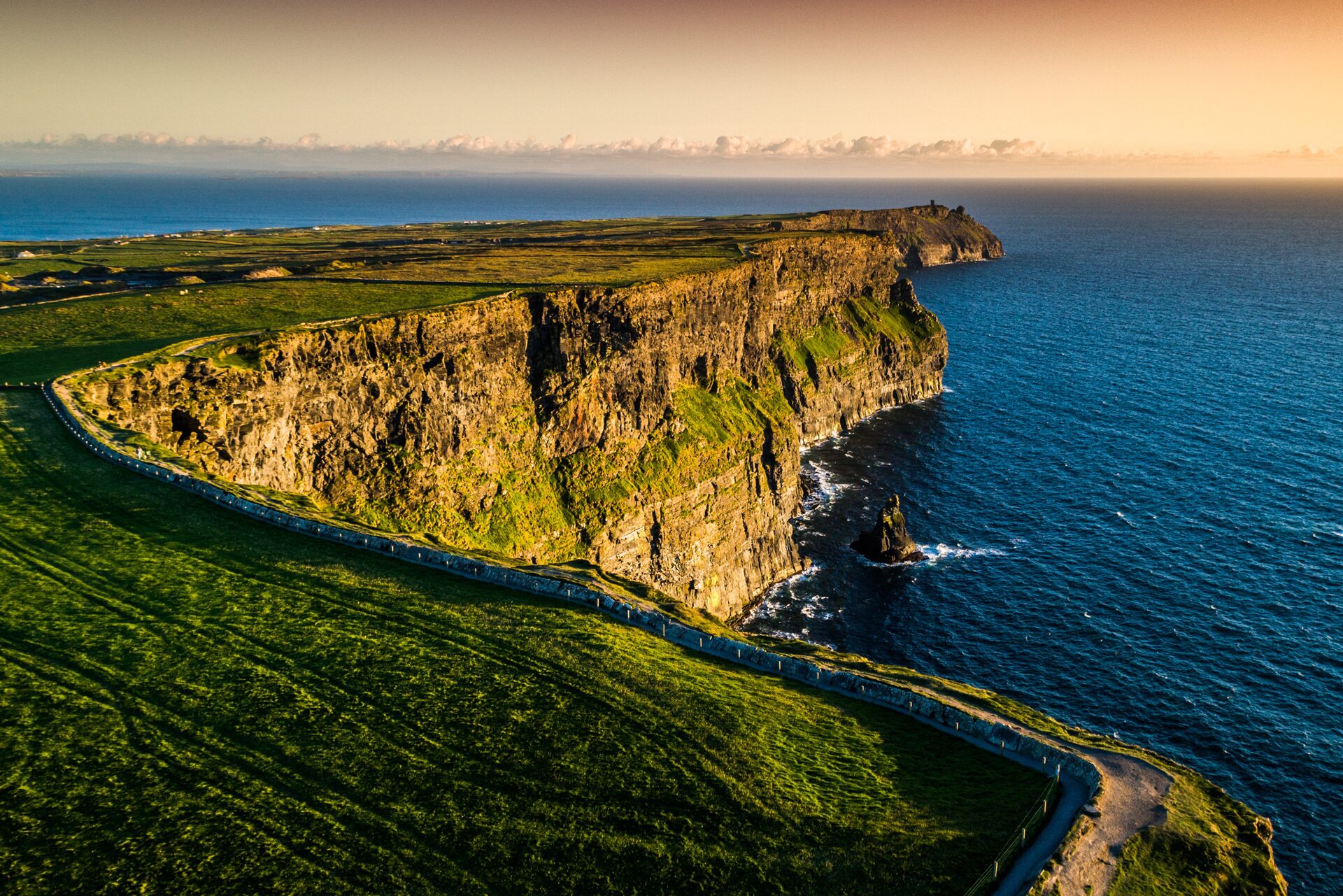 Cliffs of Moher at sunset