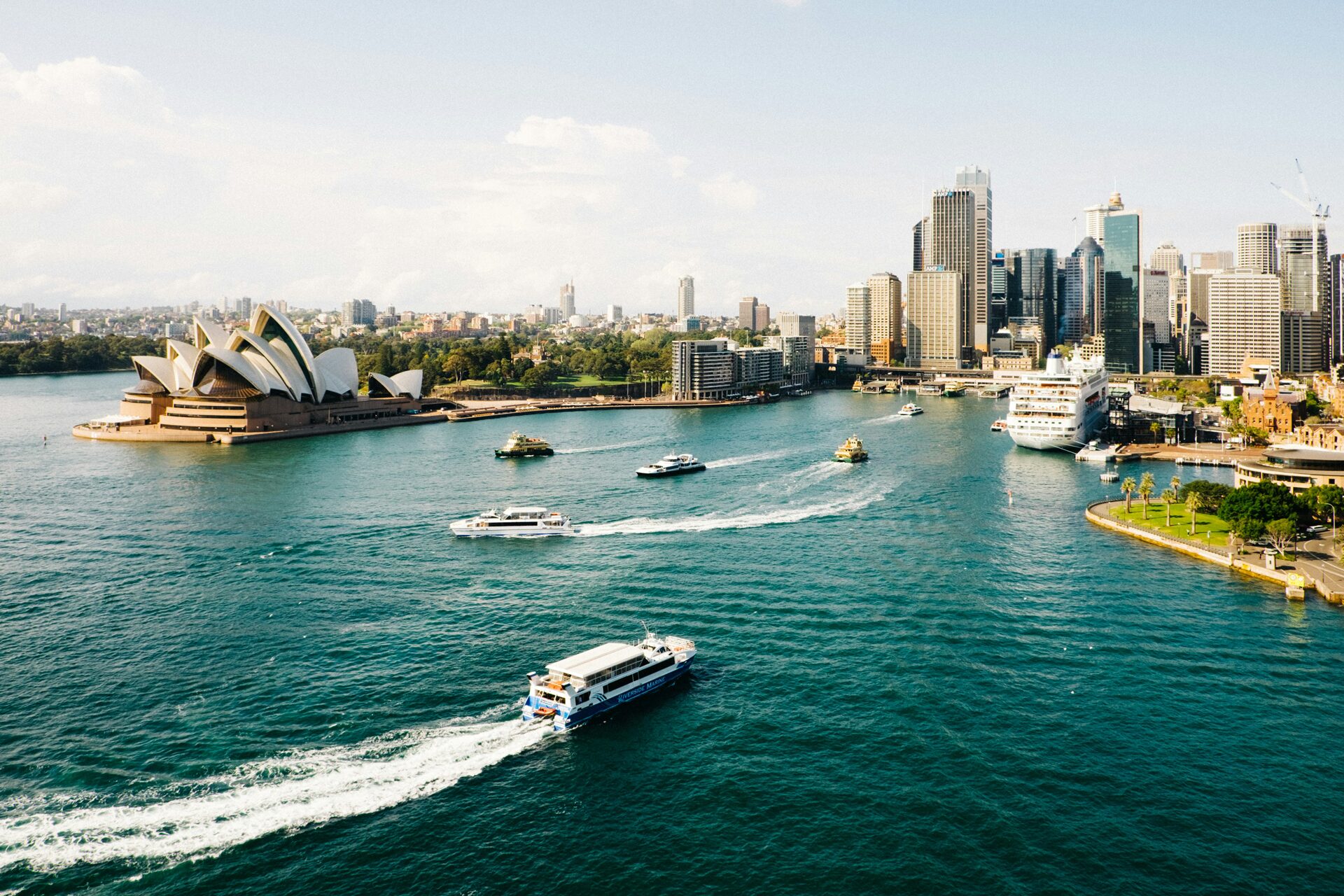 Boats in Sydney harbour